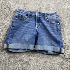 Tommy Hilfiger Jean Shorts Women 2 Blue Medium Wash Stretch